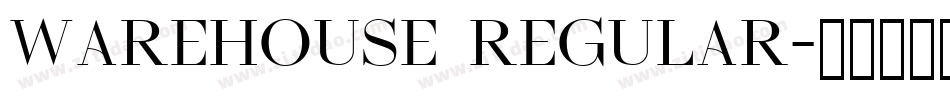 Warehouse Regular字体转换